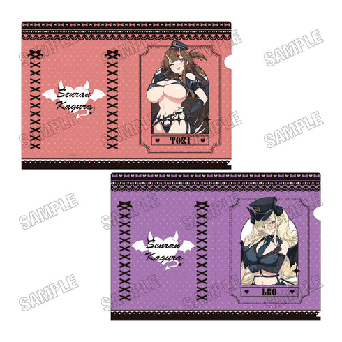『閃乱カグラ』描き下ろしクリアファイルセット【デビルポリスver.】B